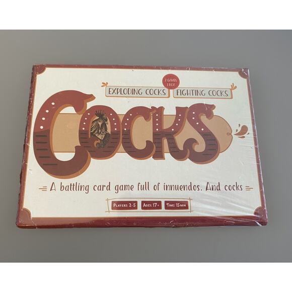 Cocks Adult Card Game for Parties - 2 Games, 1 Box - New! - Picture 3 of 3
